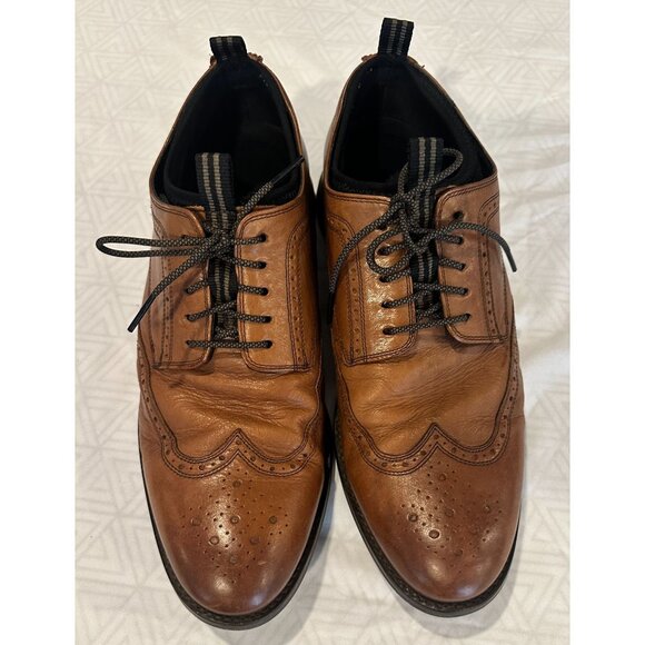 Cole Haan Men's Brown Peanut Butter Holland‎ Long Wing Oxford Tan Size 9 189 - Picture 2 of 8